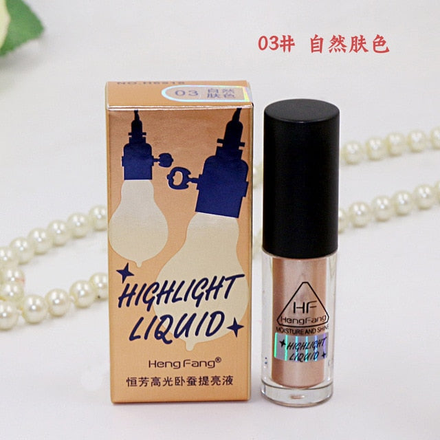 Gold Highlighter Liquid Cosmetic Face