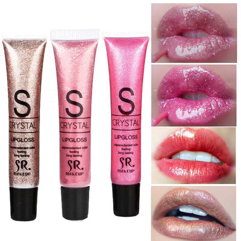 Brand Makeup Crystal Liquid Lip Gloss Cosmetics Long Lasting Lipstick Moisturizer Shining Diamond Shimmer Glitter Lip Gloss