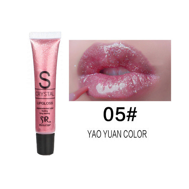 Brand Makeup Crystal Liquid Lip Gloss Cosmetics Long Lasting Lipstick Moisturizer Shining Diamond Shimmer Glitter Lip Gloss