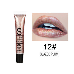 Brand Makeup Crystal Liquid Lip Gloss Cosmetics Long Lasting Lipstick Moisturizer Shining Diamond Shimmer Glitter Lip Gloss