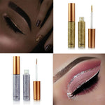 2018 Shimmer Glitter Eyes Liner For Women Make Up Easy to Wear Waterproof Pigment Red White Gold Liquid Eyeliner Glitter Makeup