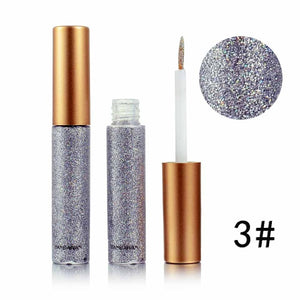 2018 Shimmer Glitter Eyes Liner For Women Make Up Easy to Wear Waterproof Pigment Red White Gold Liquid Eyeliner Glitter Makeup
