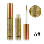 2018 Shimmer Glitter Eyes Liner For Women Make Up Easy to Wear Waterproof Pigment Red White Gold Liquid Eyeliner Glitter Makeup