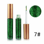 2018 Shimmer Glitter Eyes Liner For Women Make Up Easy to Wear Waterproof Pigment Red White Gold Liquid Eyeliner Glitter Makeup