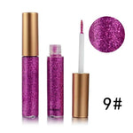 2018 Shimmer Glitter Eyes Liner For Women Make Up Easy to Wear Waterproof Pigment Red White Gold Liquid Eyeliner Glitter Makeup