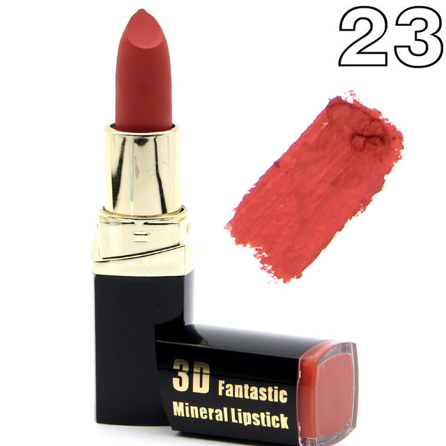 2018 New Matte Lipstick Lot Cosmetic Waterproof Long Lasting Pigment Velvet Miss Rose Brand Sexy Lip Matte Nude Lipstick Kits