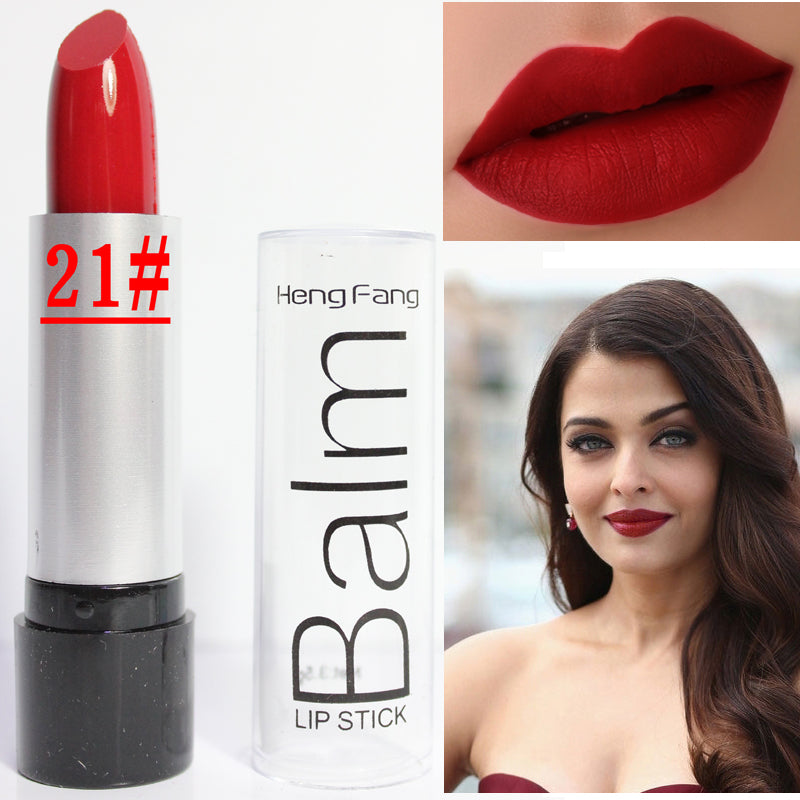 2018 New Fashion Lip stick Makeup Waterproof Long Lasting Pigments Sexy Red Baby Pink Black Lot Lipstick Girls Cheap Makeup