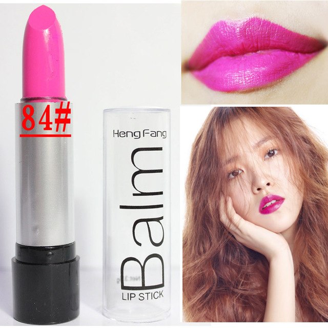 2018 New Fashion Lip stick Makeup Waterproof Long Lasting Pigments Sexy Red Baby Pink Black Lot Lipstick Girls Cheap Makeup