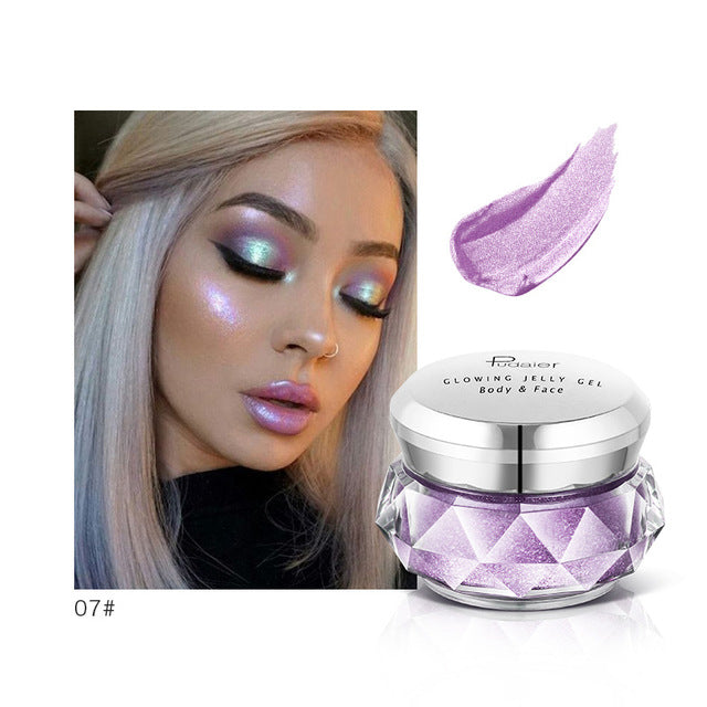 3D Contour Face Glowing Metallic Highlighter Glitter Bronzer Powder Pigment Cream Festival Makeup Cosmetics Highlighter Palette