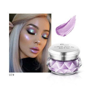 3D Contour Face Glowing Metallic Highlighter Glitter Bronzer Powder Pigment Cream Festival Makeup Cosmetics Highlighter Palette
