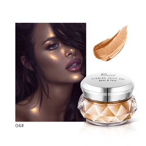 3D Contour Face Glowing Metallic Highlighter Glitter Bronzer Powder Pigment Cream Festival Makeup Cosmetics Highlighter Palette