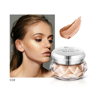 3D Contour Face Glowing Metallic Highlighter Glitter Bronzer Powder Pigment Cream Festival Makeup Cosmetics Highlighter Palette