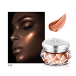 3D Contour Face Glowing Metallic Highlighter Glitter Bronzer Powder Pigment Cream Festival Makeup Cosmetics Highlighter Palette