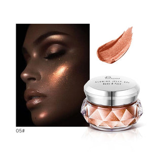 3D Contour Face Glowing Metallic Highlighter Glitter Bronzer Powder Pigment Cream Festival Makeup Cosmetics Highlighter Palette