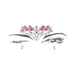 Holographic Rhinestone Tattoo Stickers Face Glitter Makeup Festival Party Makeup Body Art Gem Flash Tattoo Sticker Stage Make Up