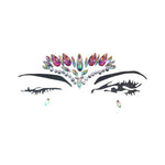 Holographic Rhinestone Tattoo Stickers Face Glitter Makeup Festival Party Makeup Body Art Gem Flash Tattoo Sticker Stage Make Up
