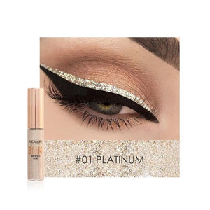 Focallure 5 Color Shimmer Eye Liner Korean Cosmetics Waterproof Pigments Shiny Silver Pink Blue Gold Glitter Eyeliner Makeup
